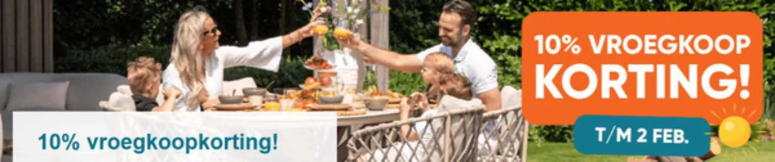 Catalogus van Van der Garde tuinmeubelen in Geldrop | 10% Vroegkoop korting | 2026-01-19T00:00:00.000Z - 2026-02-02T00:00:00.000Z
