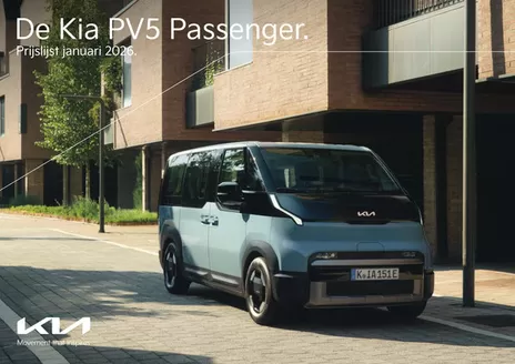 Catalogus van Kia in Oosterhout | Kia Netherlands PV5 Passenger prijslijst | 2026-01-01T00:00:00.000Z - 2026-01-31T00:00:00.000Z