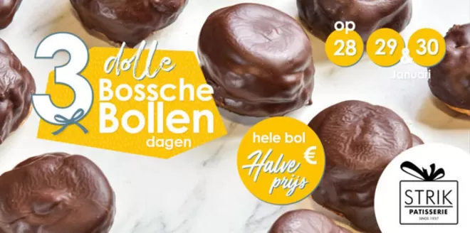 Catalogus van Strik Patisserie in De Meern | Hele bol Halve prijs | 2026-01-28T00:00:00.000Z - 2026-01-30T00:00:00.000Z