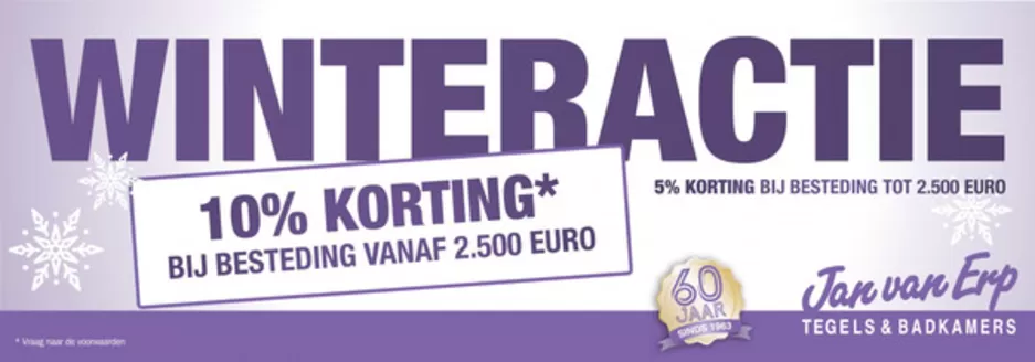 Catalogus van Jan van Erp tegels & sanitair in Utrecht | 10% KORTING BIJ BESTEDING VANAF 2.500 EURO | 2026-01-23T00:00:00.000Z - 2026-01-31T00:00:00.000Z