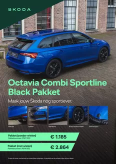 Catalogus van Škoda in Waddinxveen | Octavia Combi Black Pakket overzicht | 2026-02-01T00:00:00.000Z - 2027-02-28T00:00:00.000Z