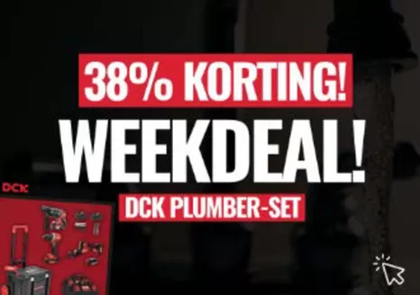 Catalogus van BJC tools in Hoofddorp | Profiteer deze week van -38% korting op de DCK Plumberset 20V. Meld je aan voor de nieuwsbrief en krijg toegang!  | 2026-02-04T00:00:00.000Z - 2026-02-11T00:00:00.000Z