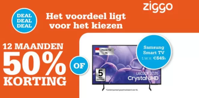 Catalogus van Telecombinatie in Hoofddorp | 12 Maanden 50% Korting | 2026-02-04T00:00:00.000Z - 2026-02-11T00:00:00.000Z