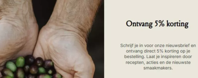 Catalogus van Oil and Vinegar | Ontvang 5% korting | 2026-02-05T00:00:00.000Z - 2026-02-15T00:00:00.000Z