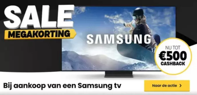 Catalogus van HelloTV | Krijg tot €500 retour - Bij aankoop van een Samsung tv. | 2026-02-10T00:00:00.000Z - 2026-03-01T00:00:00.000Z