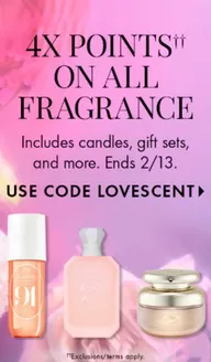 Catalogus van Sephora in Goor | 4x Points on all fragrance, use code LOVESCENT | 2026-02-10T00:00:00.000Z - 2026-02-13T00:00:00.000Z
