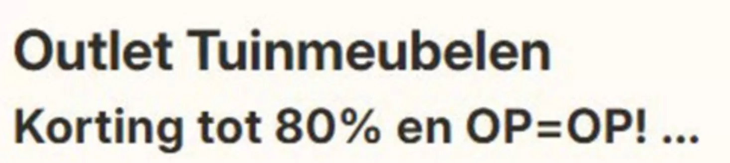 Catalogus van Van der Garde buitenleven in Hardenberg | Outlet Tuinmeubelen Korting tot 80% | 2026-02-11T00:00:00.000Z - 2026-02-22T00:00:00.000Z