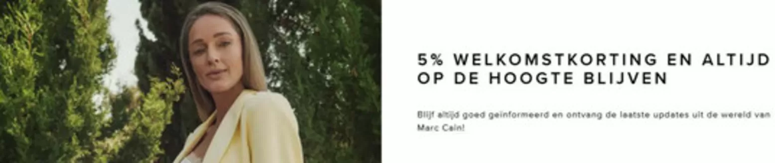 Catalogus van Marc Cain | 5% WELKOMSTKORTING | 2026-02-16T00:00:00.000Z - 2026-02-28T00:00:00.000Z