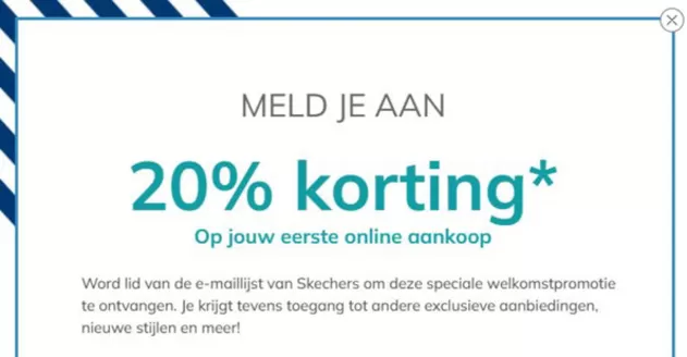 Catalogus van Skechers in Amsterdam | 20% korting Op jouw eerste online aankoop | 2026-02-17T00:00:00.000Z - 2026-02-28T00:00:00.000Z