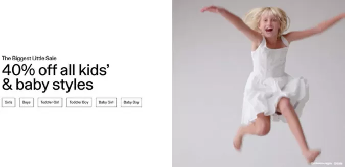 Catalogus van GAP in Spijkenisse | 40% Off all kids' & baby styles | 2026-02-18T00:00:00.000Z - 2026-02-28T00:00:00.000Z