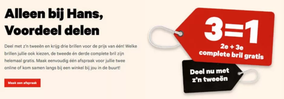 Catalogus van Hans Anders in Amsterdam | 3=1 2e + 3e complete bril gratis | 2026-02-24T00:00:00.000Z - 2026-04-26T00:00:00.000Z