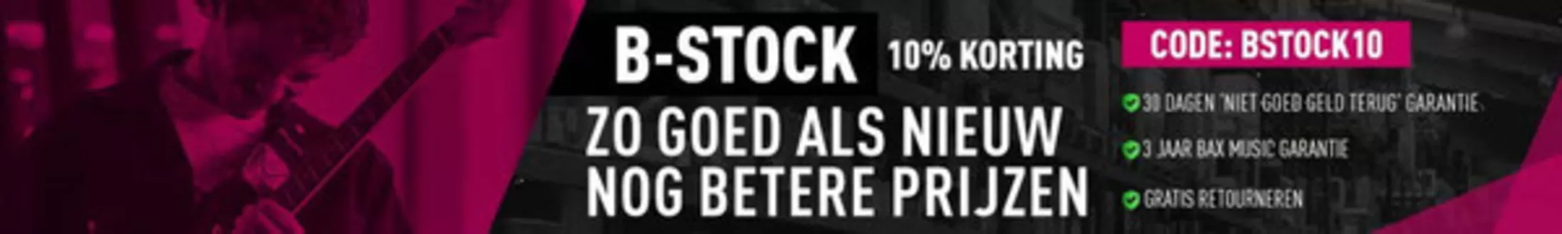 Catalogus van Bax Music | B-STOCK 10% KORTING. Code 'BSTOCK10' | 2026-03-03T00:00:00.000Z - 2026-03-10T00:00:00.000Z