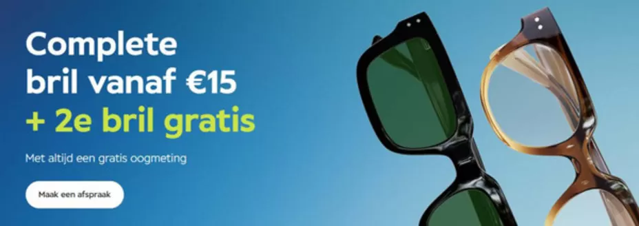 Catalogus van Specsavers in Haarlem | Complete bril vanaf €15 + 2e bril gratis | 2026-03-04T00:00:00.000Z - 2026-03-11T00:00:00.000Z