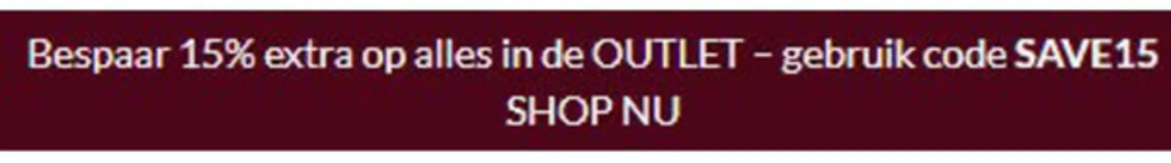 Catalogus van Bon'A Parte in Rotterdam | Bespaar 15% extra op alles in de outlet, gebruik code 'SAVE15' | 2026-03-05T00:00:00.000Z - 2026-03-20T00:00:00.000Z