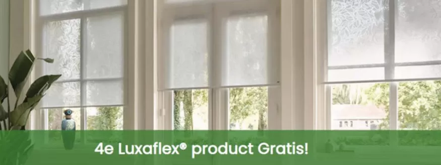 Catalogus van Berg&Berg in Den Haag | 4e Luxaflex® product Gratis! | 2026-03-06T00:00:00.000Z - 2026-04-25T00:00:00.000Z