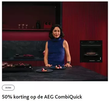 Catalogus van KeukenHal in Vlaardingen | Tijdelijk bij aankoop van een nieuwe en complete keuken= 50% korting op de AEG OK8NW00MB CombiQuick oven! | 2026-03-06T00:00:00.000Z - 2026-03-15T00:00:00.000Z