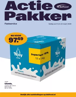 Catalogus van Bidfood in Amsterdam | Actiepakker Fastservice | 2026-03-09T00:00:00.000Z - 2026-03-22T00:00:00.000Z
