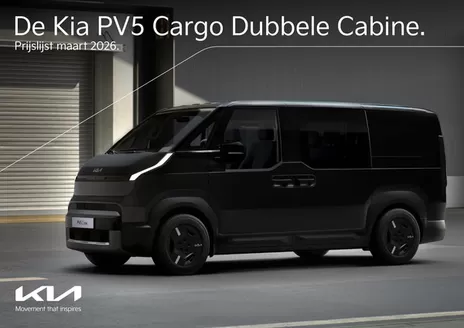 Catalogus van Kia in Vessem | Kia Netherlands PV5 Cargo Dubbele Cabine prijslijst | 2026-03-01T00:00:00.000Z - 2026-03-31T00:00:00.000Z