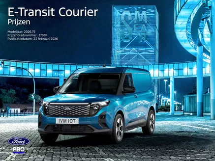 Catalogus van Ford in Wateringen | PL e transit courier MY2026.75 | 2026-03-13T00:00:00.000Z - 2026-03-27T00:00:00.000Z
