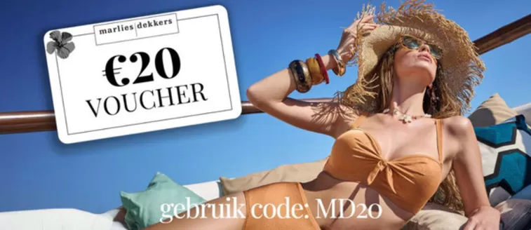 Catalogus van Marlies Dekkers in Harlingen | €20 voucher, code 'MD20' | 2026-03-18T00:00:00.000Z - 2026-03-19T00:00:00.000Z