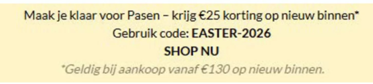 Catalogus van Bon'A Parte in Amsterdam | Krijg €25 korting op nieuw binnen. Gebruik code EASTER-2026. Geldig bij aankoop vanaf €130 op nieuw binnen | 2026-03-24T00:00:00.000Z - 2026-04-05T00:00:00.000Z