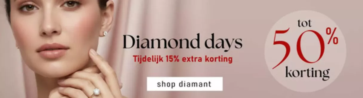 Catalogus van Siebel juwelier in Amsterdam | Diamond days tot 50% korting. Tijdelijk 15% extra korting | 2026-03-24T00:00:00.000Z - 2026-04-05T00:00:00.000Z