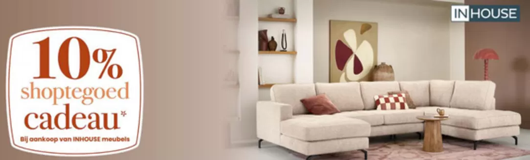 Catalogus van Hoogenboezem | 10% shoptegoed cadeau Bij aankoop van INHOUSE meubels | 2026-03-31T00:00:00.000Z - 2026-04-12T00:00:00.000Z