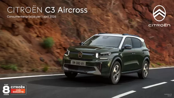 Catalogus van Citroën in De Heen | 02042026 Consumentenprijslijst Citroen C3 Aircross | 2026-01-01T00:00:00.000Z - 2026-12-31T00:00:00.000Z