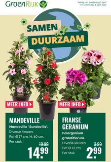 Catalogus van GroenRijk in 's-Hertogenbosch | Exclusieve koopjes | 2026-04-02T00:00:00.000Z - 2026-04-08T00:00:00.000Z