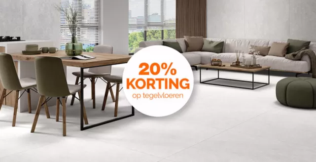 Catalogus van Mega Tegels & Badkamers in Terherne | 20% Korting | 2026-04-03T00:00:00.000Z - 2026-04-17T00:00:00.000Z