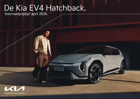 Catalogus van Kia in Waarde | Kia Netherlands EV4 voorraadprijslijst | 2026-04-01T00:00:00.000Z - 2026-04-30T00:00:00.000Z