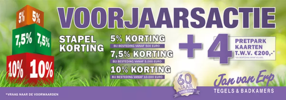 Catalogus van Jan van Erp tegels & sanitair in Amsterdam | Voorjaarsactie | 2026-05-29T00:00:00.000Z - 2026-06-12T00:00:00.000Z
