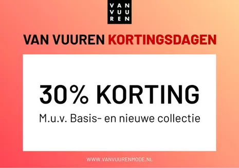 Catalogus van Van Vuuren Mode in Winterswijk | Van Vuuren Kortingsdagen | 2026-06-08T00:00:00.000Z - 2026-06-14T00:00:00.000Z