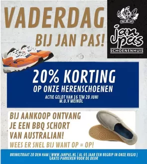 Catalogus van Jan Pas Schoenenhuis | Vaderdag Bij Jan Pas! | 2026-06-15T00:00:00.000Z - 2026-06-29T00:00:00.000Z