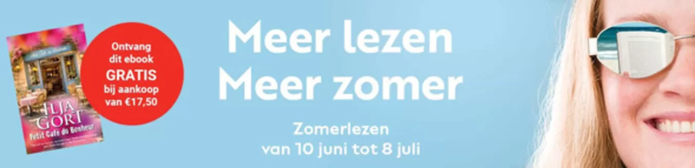 Catalogus van eBook.nl | Meer lezen meer zomer | 2026-06-18T00:00:00.000Z - 2026-07-08T00:00:00.000Z