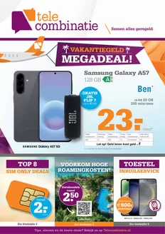 Telecombinatie folder in West-Terschelling | Vakantiegeld Megadeal! | 2026-06-26T00:00:00.000Z - 2026-07-31T00:00:00.000Z
