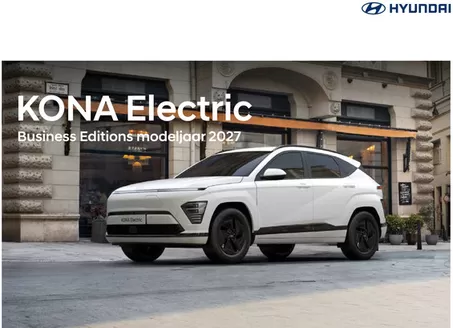Catalogus van Hyundai in Emst | Hyundai Hyundai KONA Electric Business Editions | 2026-07-01T00:00:00.000Z - 2027-12-31T00:00:00.000Z
