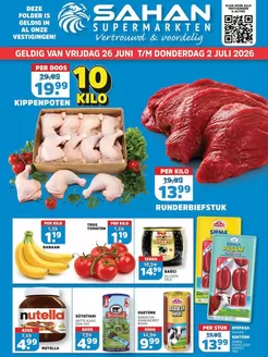 Sahan Supermarkten folder in Honselersdijk | Sahan Supermarkten Verkoop | 2026-06-26T00:00:00.000Z - 2026-07-02T00:00:00.000Z