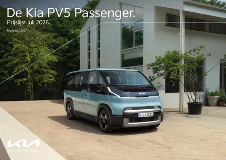 Catalogus van Kia | Kia Netherlands PV5 Passenger prijslijst | 2026-07-01T00:00:00.000Z - 2027-12-31T00:00:00.000Z