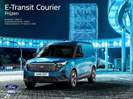 Catalogus van Ford | PL e transit courier MY2026.75 | 2026-07-08T00:00:00.000Z - 2026-07-22T00:00:00.000Z