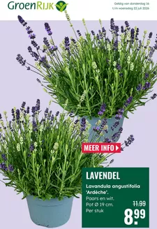 GroenRijk folder in Beuningen | Geweldige kortingen op geselecteerde producten | 2026-07-16T00:00:00.000Z - 2026-07-22T00:00:00.000Z