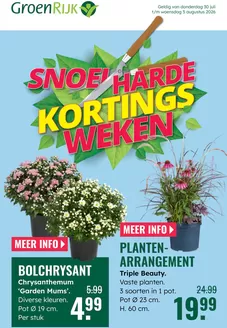 Catalogus van GroenRijk | Grote selectie aanbiedingen | 2026-07-30T00:00:00.000Z - 2026-08-05T00:00:00.000Z