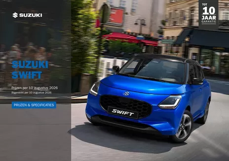 Catalogus van Suzuki in Den Haag | swift | 2026-08-10T00:00:00.000Z - 2026-08-24T00:00:00.000Z
