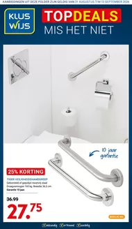 Catalogus van Kluswijs | Geweldige kortingen op geselecteerde producten | 2026-08-31T00:00:00.000Z - 2026-09-13T00:00:00.000Z