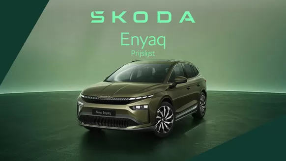 Catalogus van Škoda in Zwolle | Enyaq Prijslijst per 20 april 2026 | 2026-09-02T00:00:00.000Z - 2026-09-16T00:00:00.000Z