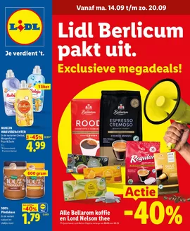 Lidl folder in Baarn | Exclusieve megadeals | 2026-09-14T00:00:00.000Z - 2026-09-20T00:00:00.000Z