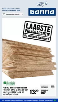 Gamma folder in Harlingen | Aantrekkelijke speciale aanbiedingen voor iedereen | 2026-09-14T00:00:00.000Z - 2026-09-27T00:00:00.000Z