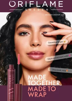 Catalogus van Oriflame in Oud-Beijerland | Grote selectie aanbiedingen | 2026-09-16T00:00:00.000Z - 2026-10-06T00:00:00.000Z