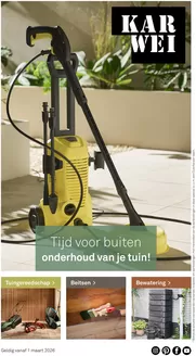 Catalogus van Karwei in Vasse | Tijd voor onderhoud van je tuin | 2026-09-21T00:00:00.000Z - 2026-10-05T00:00:00.000Z