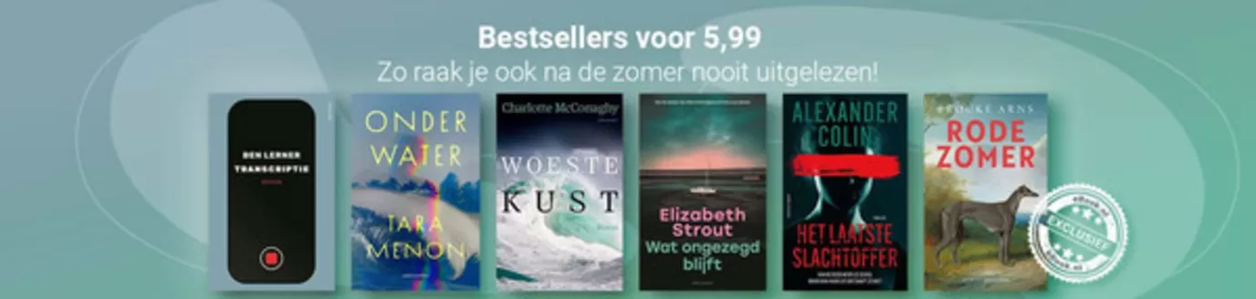 Catalogus van eBook.nl in Bemmel | Ebook.nl Verkoop | 2026-09-23T00:00:00.000Z - 2026-10-07T00:00:00.000Z